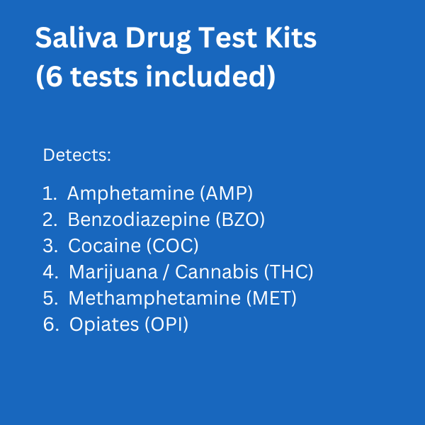 saliva drug 6 kits included