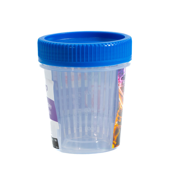 10 Panel Standard Size Urine Test Cup with Adulterant Test Strip (3 SVT) Cases of 25 Tests