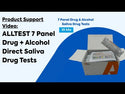 ALLTEST 7 Panel Drug + Alcohol Direct Saliva Drug Test Kits (Box of 25 Tests)