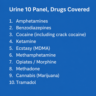 10 Panel Urine Drug Test Kit Split Key Cup