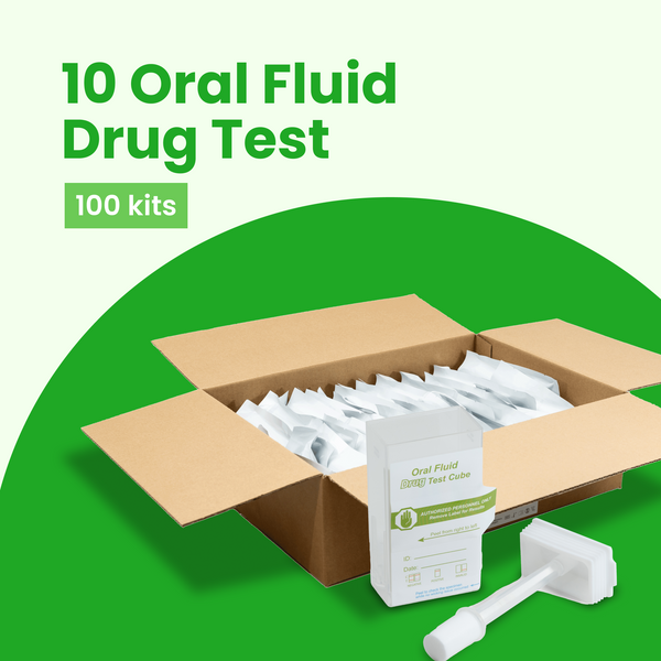 10 Panel Oral Fluid Drug Test Kit (100 Tests)