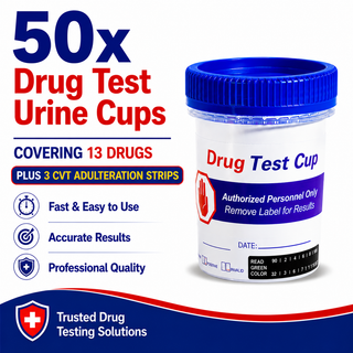 13 Panel Standard Size Urine Test Cup with Adulterant Test Strip (3 SVT) Cases of 50 Tests