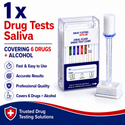 7 Panel Drug + Alcohol Saliva Drug Test (1 Test)