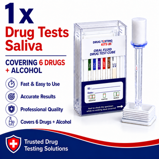 7 Panel Drug + Alcohol Saliva Drug Test (1 Test)
