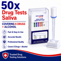 7 Panel Drug + Alcohol Saliva Drug Test (50 Tests)