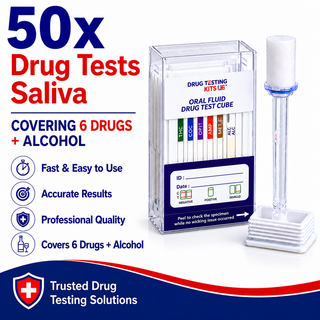 7 Panel Drug + Alcohol Saliva Drug Test (50 Tests)