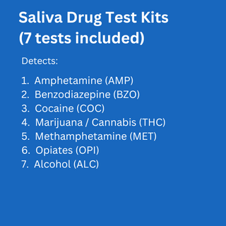 7 Panel Drug + Alcohol Saliva Drug Test (1 Test)