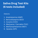 6 Panel Saliva Drug Test Kit (250 Tests)