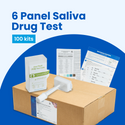 6 Panel Saliva Drug Test Kit (100 Tests)