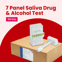 7 Panel Drug + Alcohol Saliva Drug Test (50 Tests)