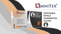 Omnitex Black Nitrile Gloves Box of 200 Gloves