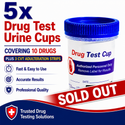 10 Panel Standard Size Urine Test Cup with Adulterant Test Strip (3 SVT) Cases of 5 Tests
