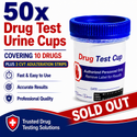 10 Panel Standard Size Urine Test Cup with Adulterant Test Strip (3 SVT) Cases of 50 Tests
