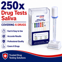 6 Panel Saliva Drug Test Kit (250 Tests)