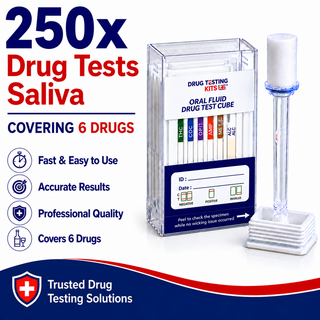 6 Panel Saliva Drug Test Kit (250 Tests)