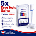 6 Panel Saliva Drug Test Kit (5 Tests)