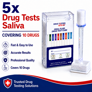 10 Panel Oral Fluid Drug Test Kit (5 Tests)
