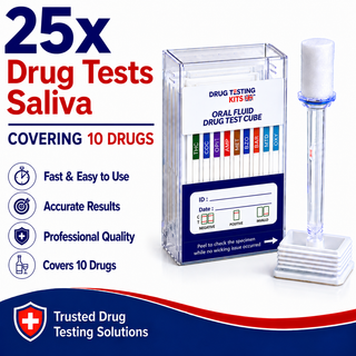 10 Panel Oral Fluid Drug Test Kit (25 Tests)
