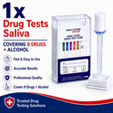 Rapid Multi 10 Drug & Alcohol Saliva Test Kit (1 Test)