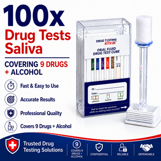 Rapid Multi 10 Drug & Alcohol Saliva Test Kit (100 Tests)