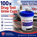 Transportation 9 Panel Urine Drug Tests with 3 SVT (100 Tests)