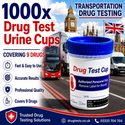 Transportation 9 Panel Urine Drug Tests with 3 SVT (1000 Tests)