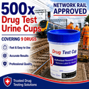 Network Rail 9 Panel Urine Drug Tests with 3 SVT (500 Tests)