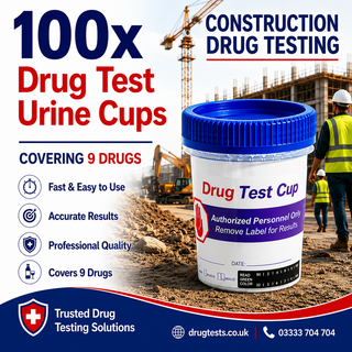 Construction 9 Panel Urine Drug Tests with 3 SVT (100 Test)