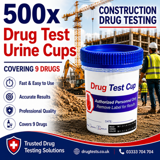 Construction 9 Panel Urine Drug Tests with 3 SVT (500 Test)