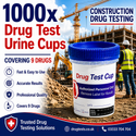 Construction 9 Panel Urine Drug Tests with 3 SVT (1000 Test)