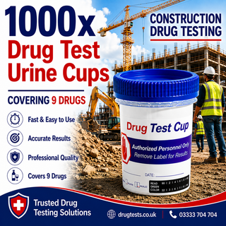 Construction 9 Panel Urine Drug Tests with 3 SVT (1000 Test)