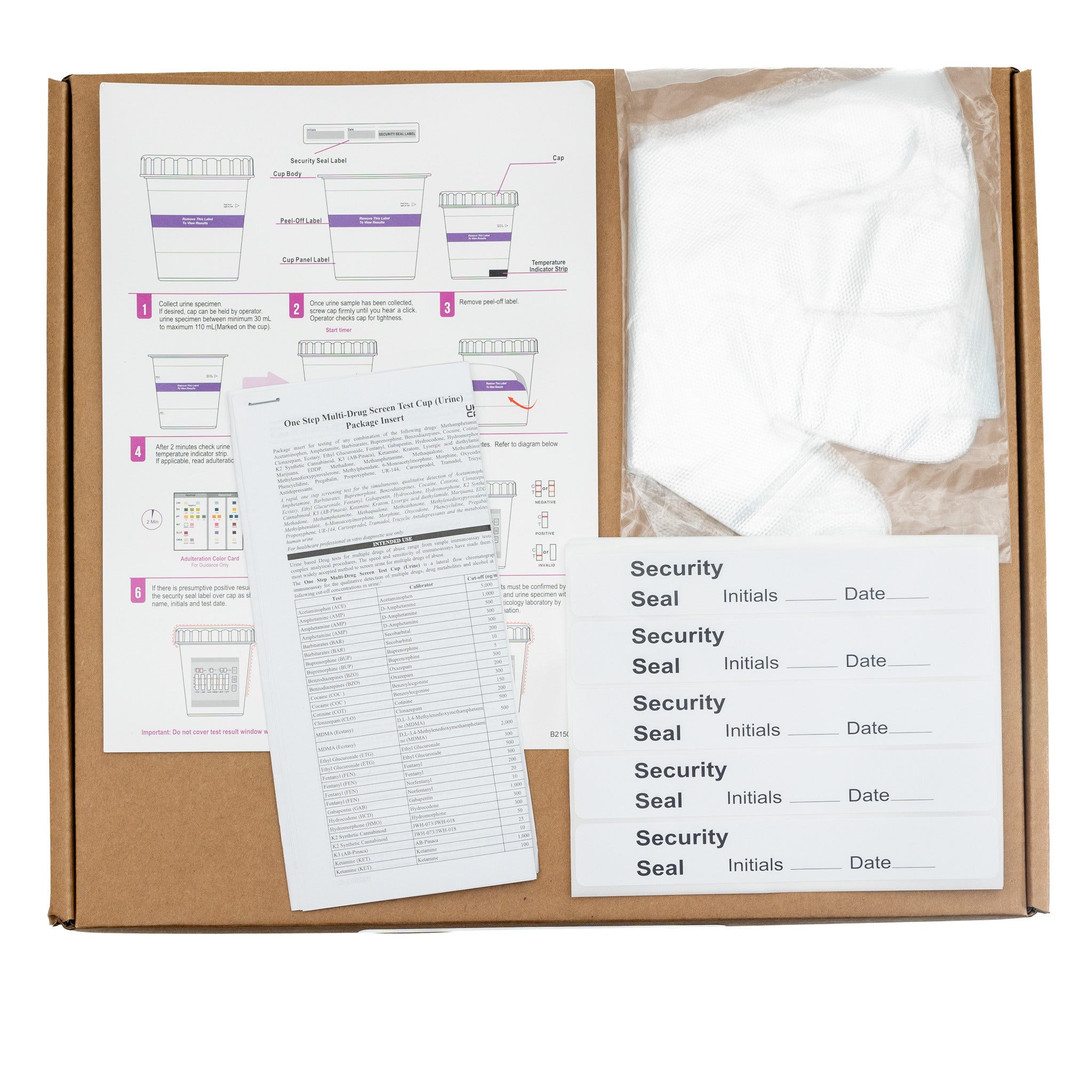 10 Panel Standard Size Urine Test Cup with Adulterant Test Strip (3 SV ...