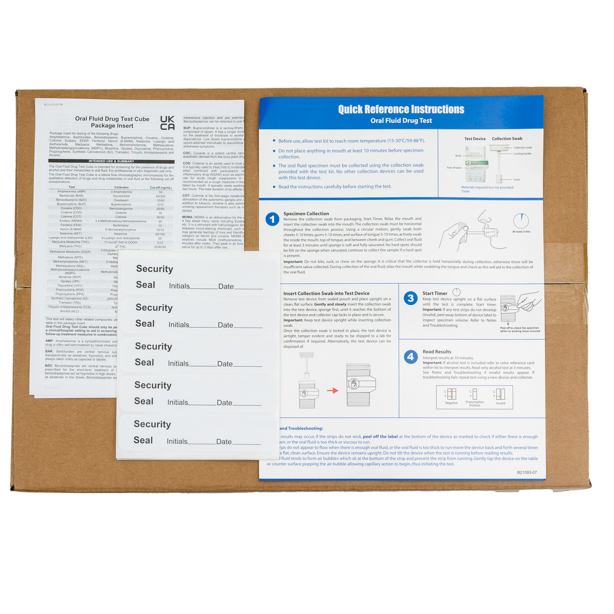 7 Panel Drug + Alcohol Saliva Drug Test (25 Tests) | Drug Testing Kits UK