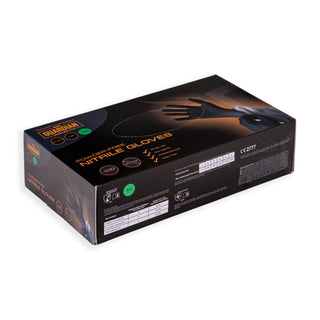 Guardian Supplies Black Nitrile Gloves 3.5g - 5.0g – Disposable, Latex-Free Box of 100