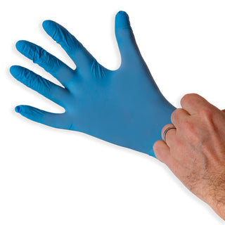 Guardian Supplies Blue Nitrile Medical Gloves 3.5g – Disposable, Latex-Free Box of 100