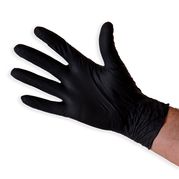 Guardian Supplies Black Nitrile Gloves 3.5g - 5.0g – Disposable, Latex-Free Box of 100