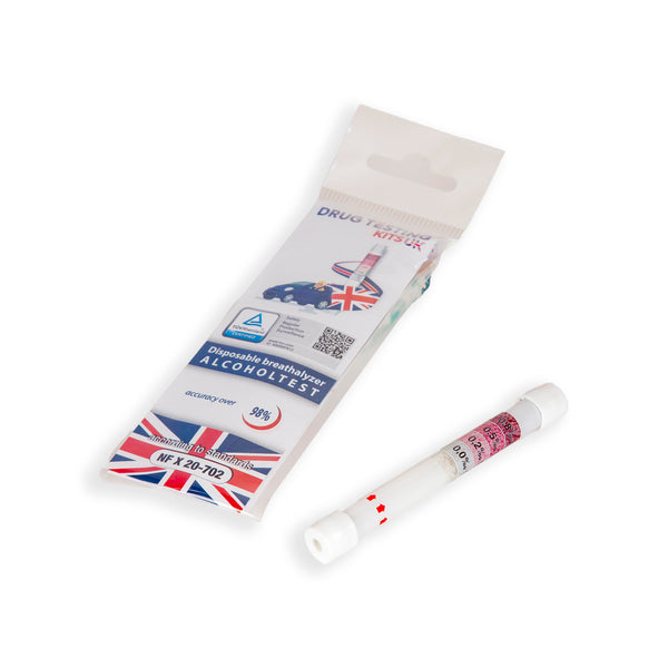 Multi Level Single Use Individually Packed Disposable Breathalyser Kits