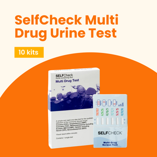 SelfCheck Multi Drug Test Urine Drug 10 Tests